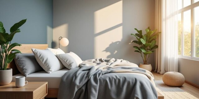 découvrez comment harmoniser les couleurs dans une chambre pour créer une ambiance apaisante et favoriser un sommeil réparateur.