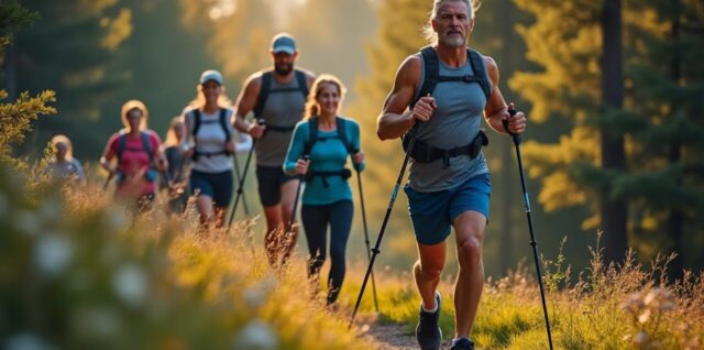 découvrez comment la marche nordique peut améliorer votre forme physique et votre bien-être mental grâce à ses nombreux bienfaits.